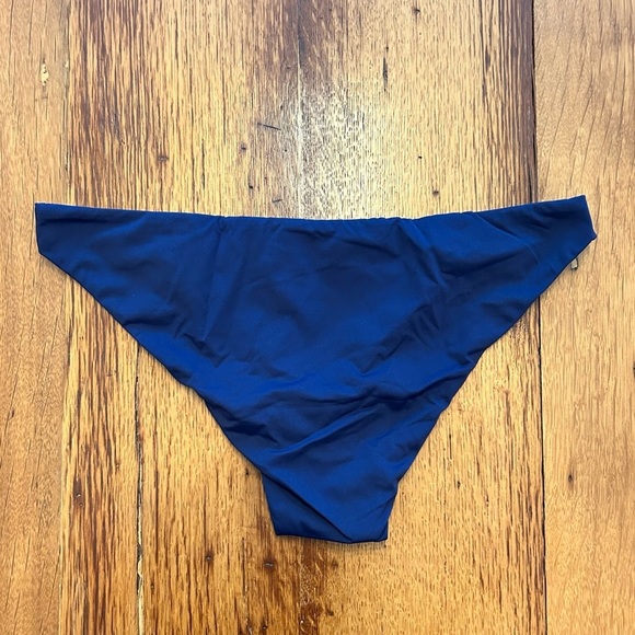 NEW Andie Swim The Cheeky Bikini Bottom Women’s SZ Large Navy Blue Solid - Picture 4 of 7